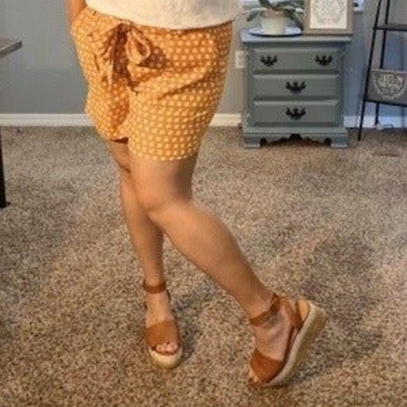 Cognac Espadrille/Cork Wedge Platform Pump - Picture 3 of 3